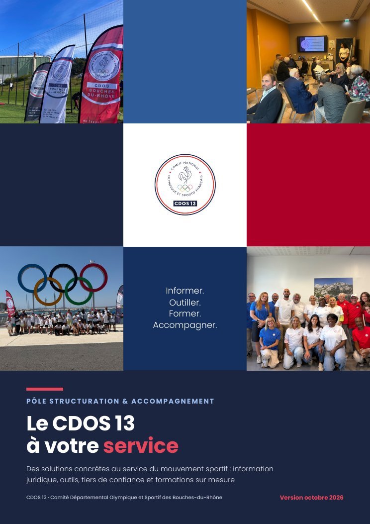 Couverture : Le CDOS 13 à votre service